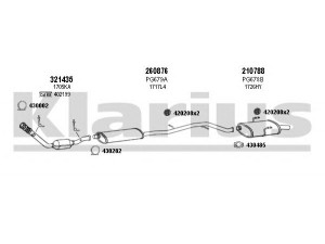 KLARIUS 630750E išmetimo sistema 
 Išmetimo sistema -> Išmetimo sistema, visa