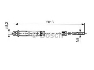 BOSCH 1 987 477 289 trosas, stovėjimo stabdys 
 Stabdžių sistema -> Valdymo svirtys/trosai
5951342, 5951342, 5951342