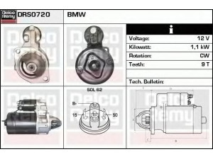 DELCO REMY DRS0720 starteris 
 Elektros įranga -> Starterio sistema -> Starteris
12411361022, 12411361874, 12411717175