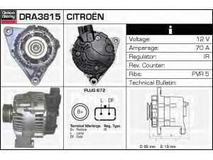 DELCO REMY DRA3815 kintamosios srovės generatorius 
 Elektros įranga -> Kint. sr. generatorius/dalys -> Kintamosios srovės generatorius
57055X, 5705GF, 5705GJ, 9635557580
