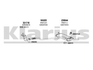 KLARIUS 720957E išmetimo sistema 
 Išmetimo sistema -> Išmetimo sistema, visa