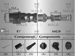 MAL? 81028 stabdžių žarnelė 
 Stabdžių sistema -> Stabdžių žarnelės
34326775261, 34326775261