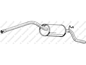 BOSAL 280-957 galinis duslintuvas 
 Išmetimo sistema -> Duslintuvas
3201193, 3295539