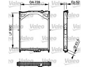 VALEO 735018 radiatorius, variklio aušinimas 
 Aušinimo sistema -> Radiatorius/alyvos aušintuvas -> Radiatorius/dalys
85000610