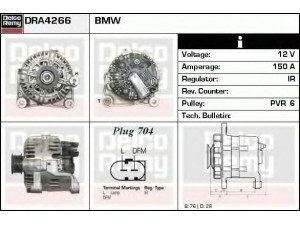 DELCO REMY DRA4266 kintamosios srovės generatorius 
 Elektros įranga -> Kint. sr. generatorius/dalys -> Kintamosios srovės generatorius
12317789980, 12317789983, 12317797660