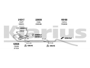 KLARIUS 180001E išmetimo sistema 
 Išmetimo sistema -> Išmetimo sistema, visa