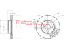 METZGER 6110167 stabdžių diskas 
 Stabdžių sistema -> Diskinis stabdys -> Stabdžių diskas
43512-02070, 43512-02071, 43512-02090