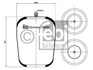 FEBI BILSTEIN 39892 dėklas, pneumatinė pakaba
942 327 04 01