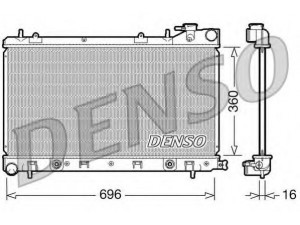 DENSO DRM36002 radiatorius, variklio aušinimas 
 Aušinimo sistema -> Radiatorius/alyvos aušintuvas -> Radiatorius/dalys
45111SA030