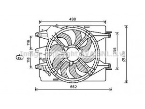 AVA QUALITY COOLING FT7599 ventiliatorius, radiatoriaus 
 Aušinimo sistema -> Oro aušinimas
51887899