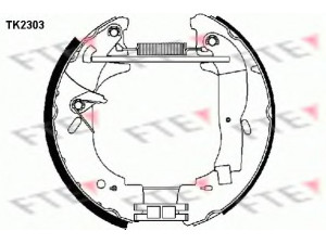 FTE TK2303 stabdžių trinkelių komplektas 
 Techninės priežiūros dalys -> Papildomas remontas
77 01 205 289