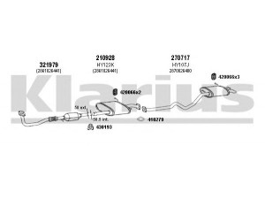 KLARIUS 450085E išmetimo sistema