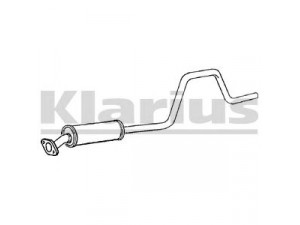 KLARIUS 260840 vidurinis duslintuvas 
 Išmetimo sistema -> Duslintuvas
WCE000470, WCE105200, WCE105202