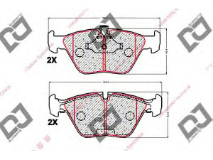 DJ PARTS BP1884 stabdžių trinkelių rinkinys, diskinis stabdys 
 Techninės priežiūros dalys -> Papildomas remontas
34111163387, 34111163953, 34111164330