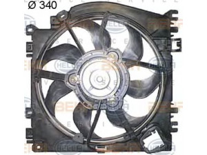 HELLA 8EW 351 043-701 ventiliatorius, radiatoriaus 
 Aušinimo sistema -> Oro aušinimas
21481-AY610
