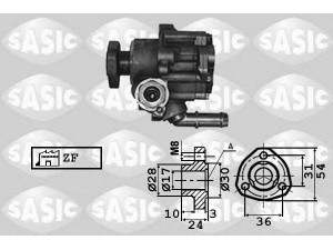 SASIC 7076009 hidraulinis siurblys, vairo sistema 
 Vairavimas -> Vairo pavara/siurblys
028145157D, 028145157DX, 6K0422154