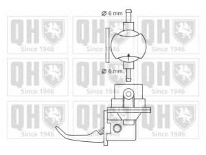 QUINTON HAZELL QFP280 kuro siurblys 
 Degalų tiekimo sistema -> Kuro siurblys/dalys -> Kuro siurblys
97 522 542, FP47