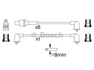 BOSCH 0 986 356 927 uždegimo laido komplektas 
 Kibirkšties / kaitinamasis uždegimas -> Uždegimo laidai/jungtys