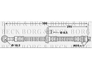 BORG & BECK BBH6695 stabdžių žarnelė 
 Stabdžių sistema -> Stabdžių žarnelės
GBH90283, SHB000770, SHB100650