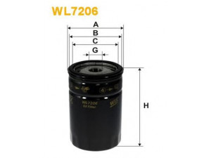 WIX FILTERS WL7206 alyvos filtras 
 Techninės priežiūros dalys -> Techninės priežiūros intervalai
OK145, 60553431, 05003558AA, 4720364