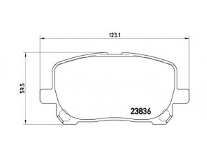 BREMBO P 83 061 stabdžių trinkelių rinkinys, diskinis stabdys 
 Techninės priežiūros dalys -> Papildomas remontas
0446502080, 0446544050, 0446544060