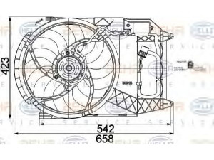 HELLA 8EW 351 041-291 ventiliatorius, radiatoriaus 
 Aušinimo sistema -> Oro aušinimas
17 42 7 791 589, 17 42 7 796 479