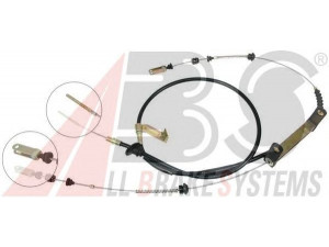 A.B.S. K12305 trosas, stovėjimo stabdys 
 Stabdžių sistema -> Valdymo svirtys/trosai
KK153-44-150