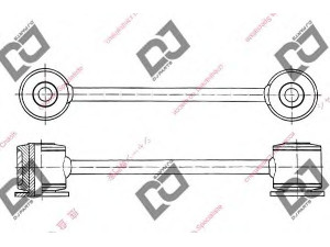 DJ PARTS DL1333 šarnyro stabilizatorius 
 Ašies montavimas/vairavimo mechanizmas/ratai -> Stabilizatorius/fiksatoriai -> Savaime išsilyginanti atrama
4656 934AB