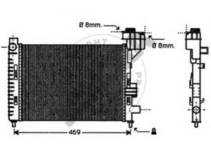 SOMORA 175040 radiatorius, variklio aušinimas
1685000002, A1685000002