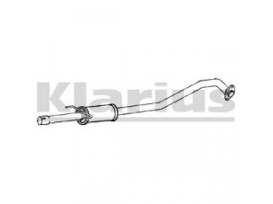 KLARIUS 260958 vidurinis duslintuvas 
 Išmetimo sistema -> Duslintuvas
174200H050