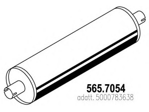ASSO 565.7054 vidurinis / galinis duslintuvas
5000783638