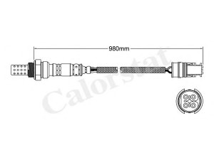 CALORSTAT by Vernet LS140046 lambda jutiklis 
 Variklis -> Variklio elektra
0005405817, 0005406417, 0005406517