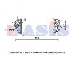 AKS DASIS 567011N tarpinis suslėgto oro aušintuvas, kompresorius 
 Variklis -> Oro tiekimas -> Įkrovos agregatas (turbo/superįkrova) -> Tarpinis suslėgto oro aušintuvas
282712A800