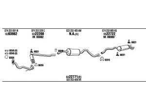 WALKER VW72317 išmetimo sistema 
 Išmetimo sistema -> Išmetimo sistema, visa