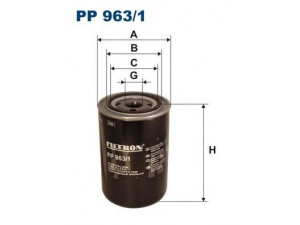 FILTRON PP963/1 kuro filtras
1411894, 1763776