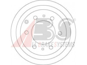 A.B.S. 16613 stabdžių diskas 
 Dviratė transporto priemonės -> Stabdžių sistema -> Stabdžių diskai / priedai
42431-60170, 4243160171