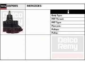 DELCO REMY DSP985 hidraulinis siurblys, vairo sistema 
 Vairavimas -> Vairo pavara/siurblys