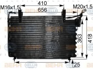 HELLA 8FC 351 036-711 kondensatorius, oro kondicionierius 
 Oro kondicionavimas -> Kondensatorius
MNA 7390 AA, MNA 7392 AA