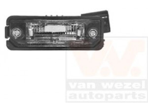 VAN WEZEL 5894920 Valstybinio numerio apšvietimas 
 Kėbulas -> Šviesos -> Valstybinio numerio apšvietimas/dalys -> Valstybinio numerio apšvietimas
3D0 843 021 A, 3D0 943 021 A