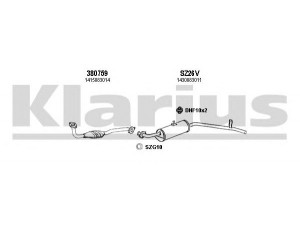 KLARIUS 820032U išmetimo sistema 
 Išmetimo sistema -> Išmetimo sistema, visa