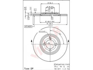 VILLAR 628.1396 stabdžių diskas 
 Dviratė transporto priemonės -> Stabdžių sistema -> Stabdžių diskai / priedai
5448826, 95563153, GX2117001A