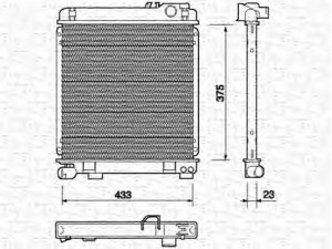 MAGNETI MARELLI 350213700000 radiatorius, variklio aušinimas 
 Aušinimo sistema -> Radiatorius/alyvos aušintuvas -> Radiatorius/dalys
17111176895, 17111177702