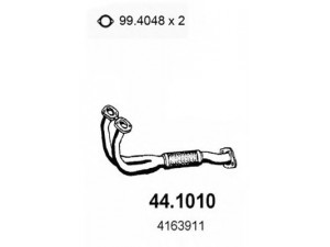 ASSO 44.1010 išleidimo kolektorius 
 Išmetimo sistema -> Išmetimo vamzdžiai
4163911, 4442166