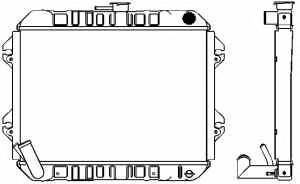SAKURA  Automotive 1461-0215 radiatorius, variklio aušinimas