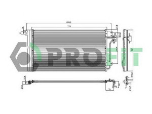 PROFIT PR 9572C1 kondensatorius, oro kondicionierius 
 Oro kondicionavimas -> Kondensatorius
7H0820411B, 7H0820411C
