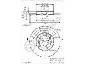 BREMBO 08.5651.20 stabdžių diskas 
 Stabdžių sistema -> Diskinis stabdys -> Stabdžių diskas
7700778126, 7701204290