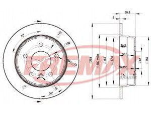 FREMAX BD-2113 stabdžių diskas 
 Stabdžių sistema -> Diskinis stabdys -> Stabdžių diskas
168 423 0212