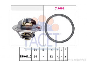 FACET 7.8727 termostatas, aušinimo skystis 
 Aušinimo sistema -> Termostatas/tarpiklis -> Thermostat
25500-2B000, 25500-2B001, 25500-2B400
