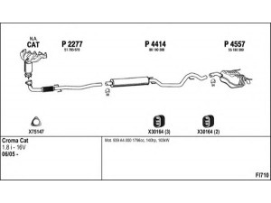 FENNO FI710 išmetimo sistema 
 Išmetimo sistema -> Išmetimo sistema, visa