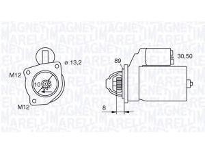 MAGNETI MARELLI 063522610010 starteris 
 Elektros įranga -> Starterio sistema -> Starteris
0K711-18-400C